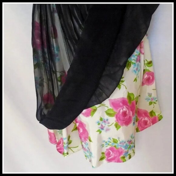 Vintage Formal Iconic 50s Dress Fit & Flare Evening Party Cocktail - Picture 3 of 14